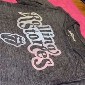 rolling stones crop top!!